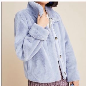 Anthropologie moonlight faux fur jacket size xs
